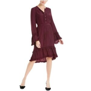Max Studio Purple Ruffle Dress